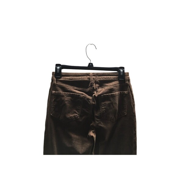 L'Agence Jeans Women's Size 25 Brown Jyothi Tapered Leg Velvet Split Ankle - Picture 5 of 8